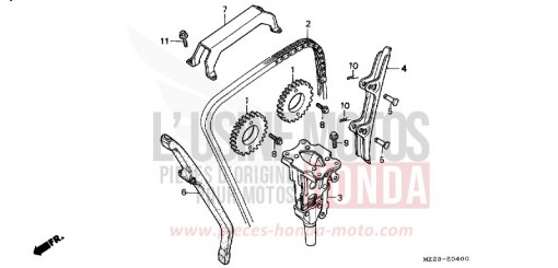 CHAINE A CAMES/TENDEUR CBR1000FP de 1993